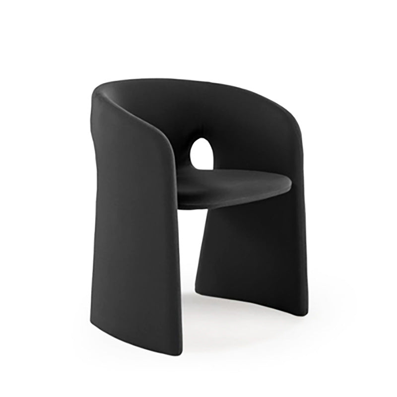 Silla de comedor con respaldo sólido y acabado mate, sillón de terciopelo para cafetería, estilo diseñador