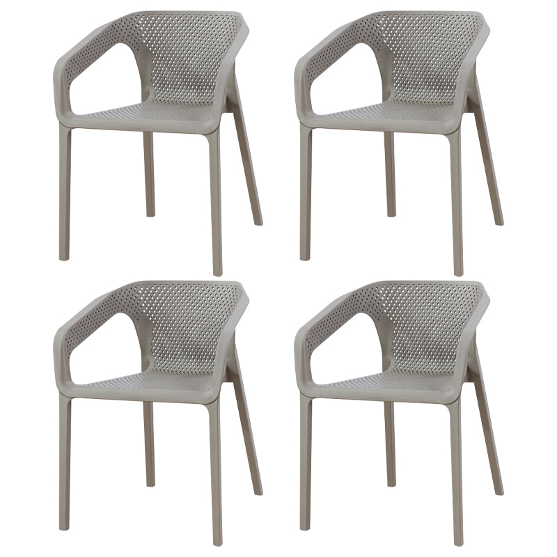 Sillas apilables de estilo moderno, sillones de comedor con patas de plástico para cocina