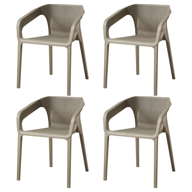 Sillas apilables de estilo moderno, sillones de comedor con patas de plástico para cocina