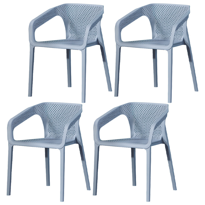 Sillas apilables de estilo moderno, sillones de comedor con patas de plástico para cocina