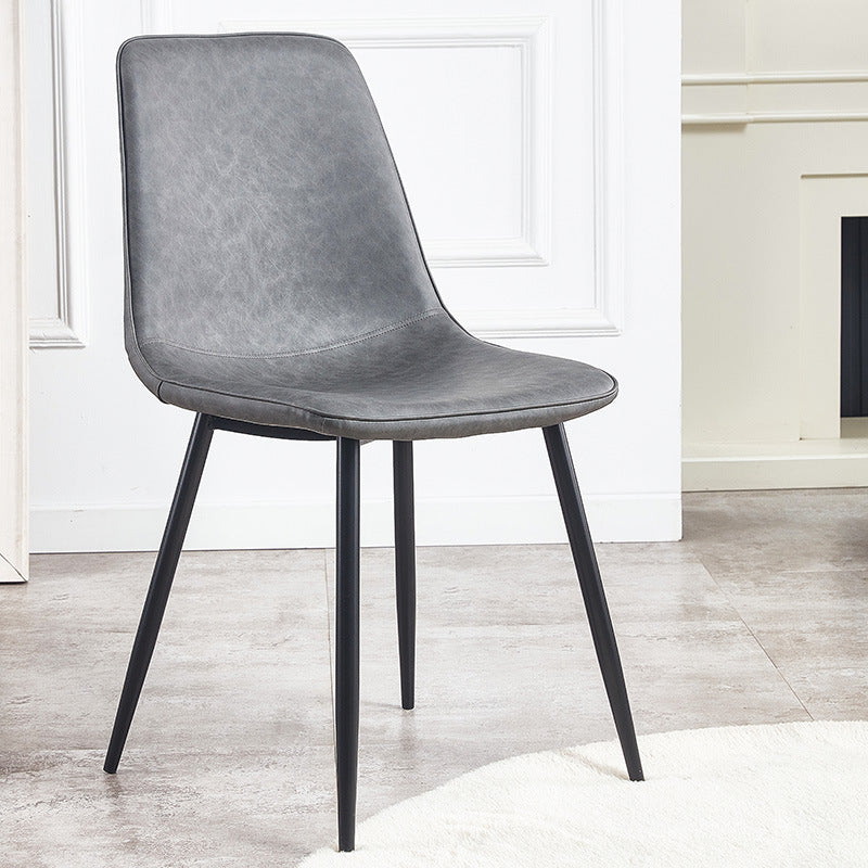 Sedie da cucina in stile moderno sedia da pranzo a bracciole con gambe metalliche