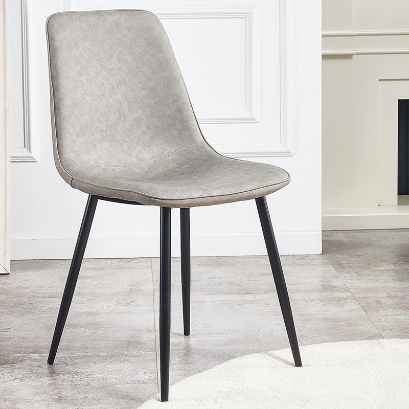 Sedie da cucina in stile moderno sedia da pranzo a bracciole con gambe metalliche
