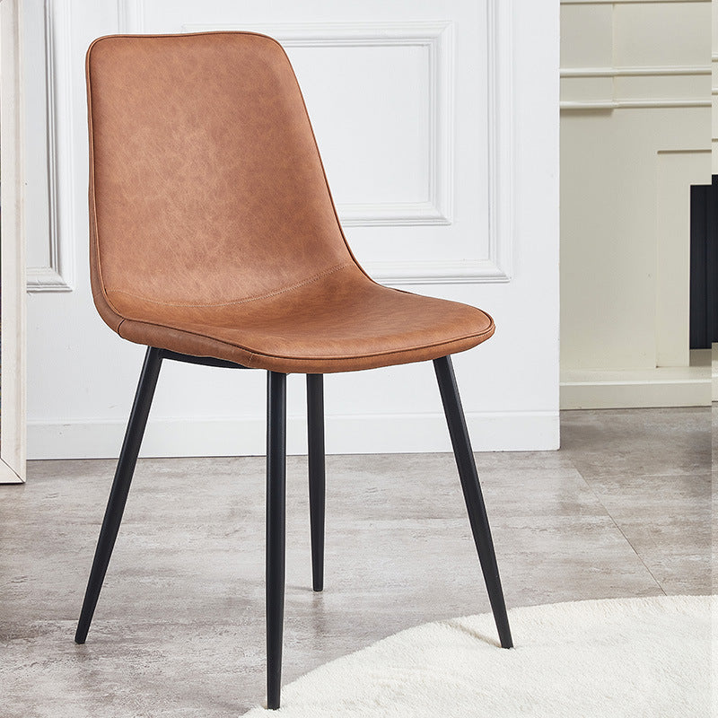 Sedie da cucina in stile moderno sedia da pranzo a bracciole con gambe metalliche