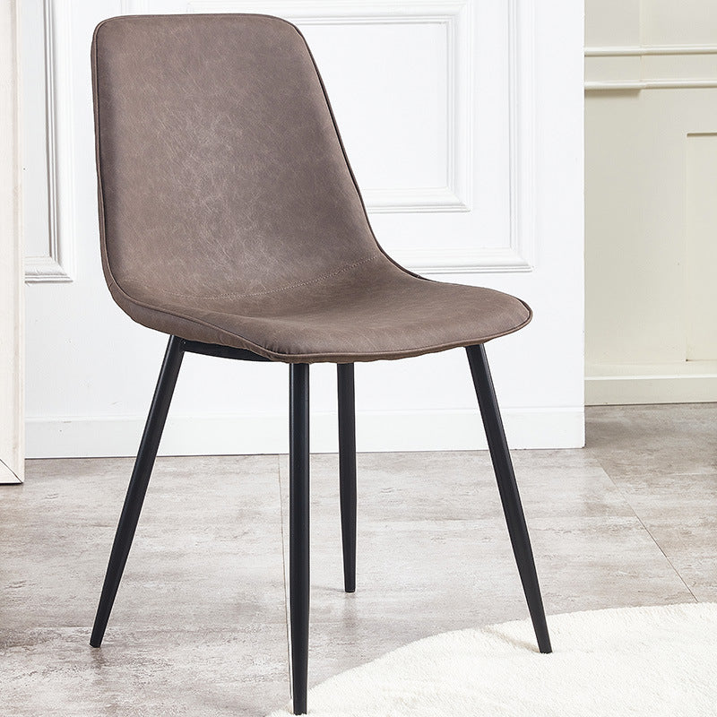 Sedie da cucina in stile moderno sedia da pranzo a bracciole con gambe metalliche