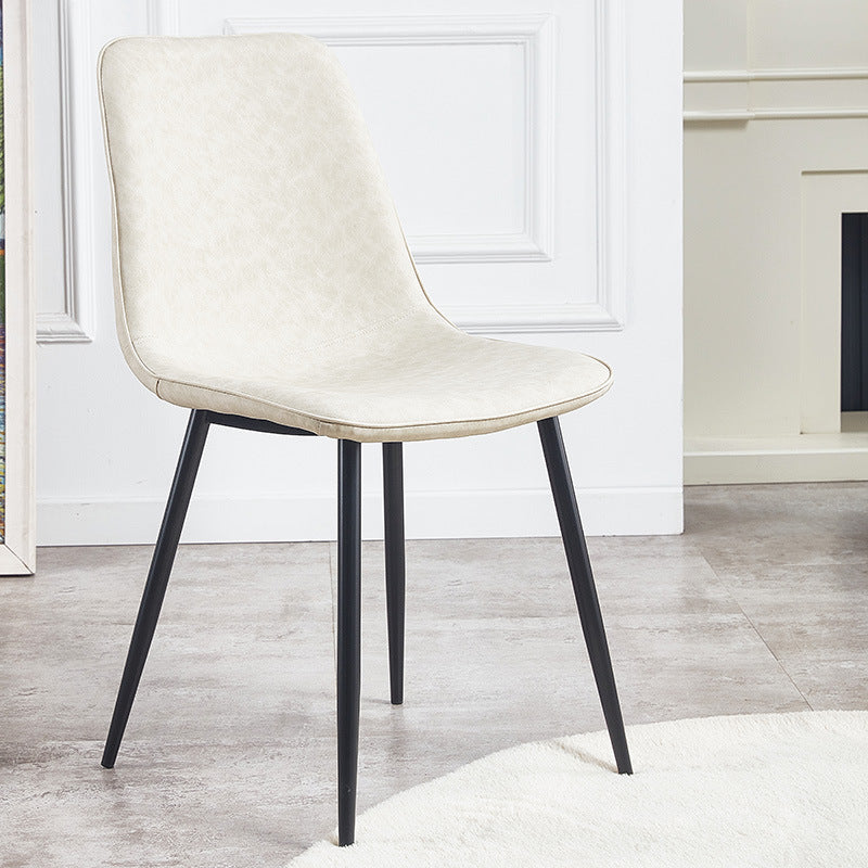 Sedie da cucina in stile moderno sedia da pranzo a bracciole con gambe metalliche