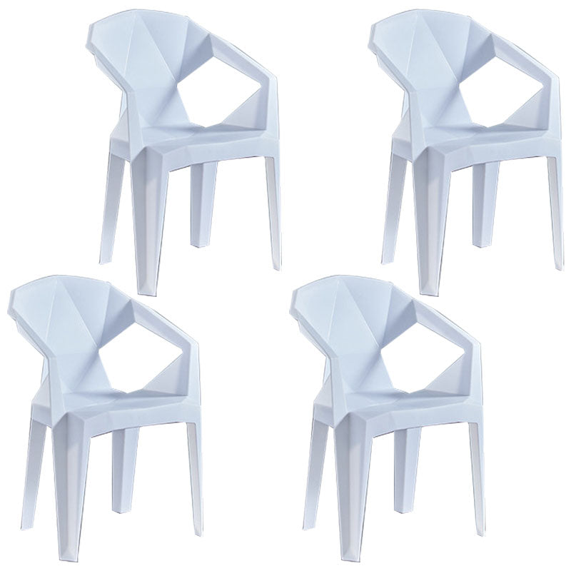 Sillas apilables de estilo moderno, sillón de comedor con patas de plástico para cocina