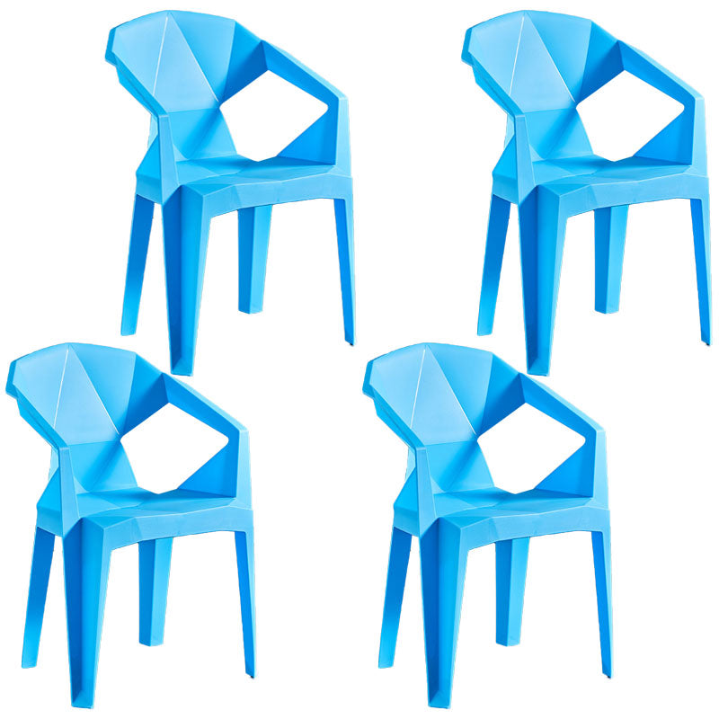 Sillas apilables de estilo moderno, sillón de comedor con patas de plástico para cocina