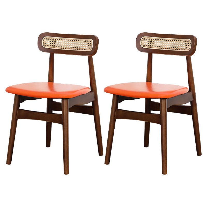 Silla lateral de madera tradicional para comedor, cocina, silla con respaldo abierto