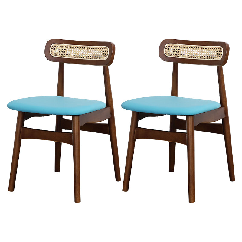 Silla lateral de madera tradicional para comedor, cocina, silla con respaldo abierto