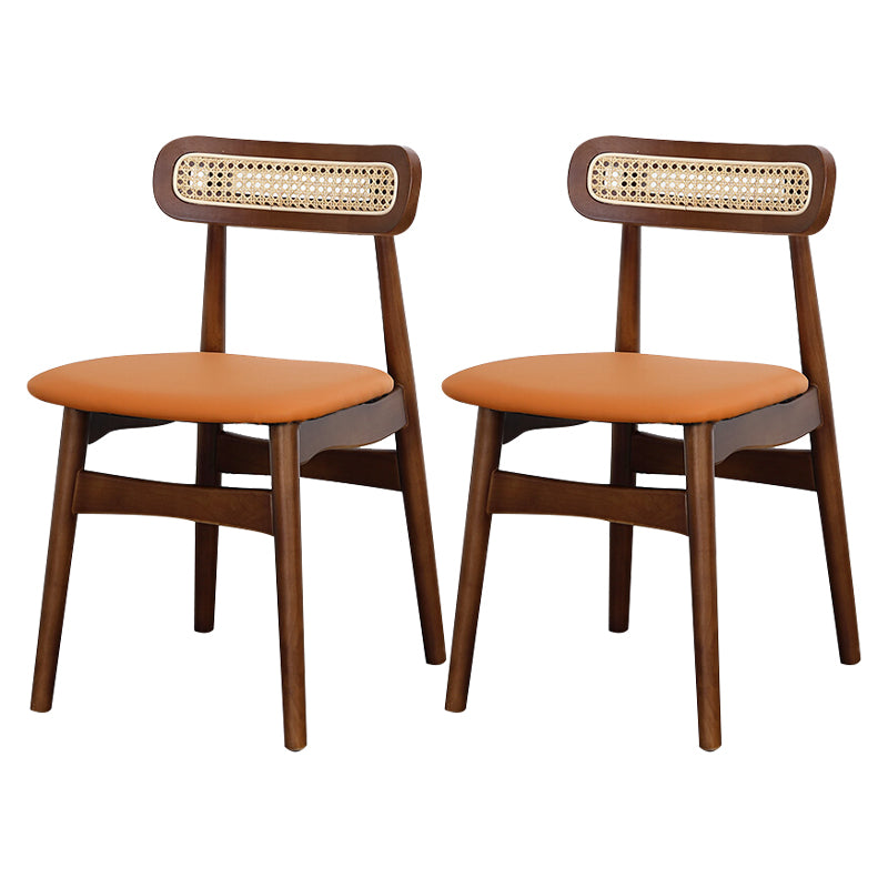 Silla lateral de madera tradicional para comedor, cocina, silla con respaldo abierto