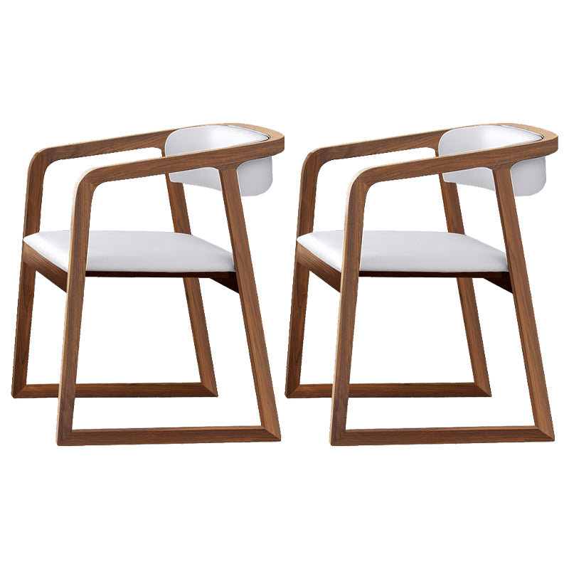 Silla escandinava de madera para comedor, cocina, sillón con respaldo abierto