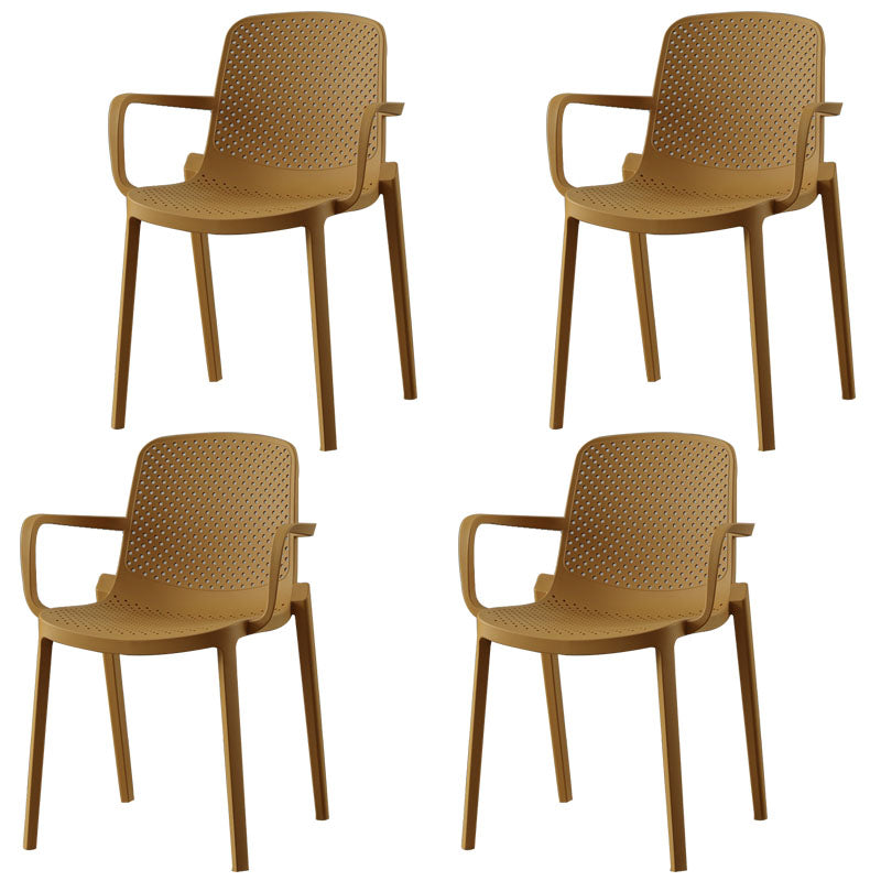 Sillas apilables modernas que cenan los sillones con las piernas plásticas para la cocina