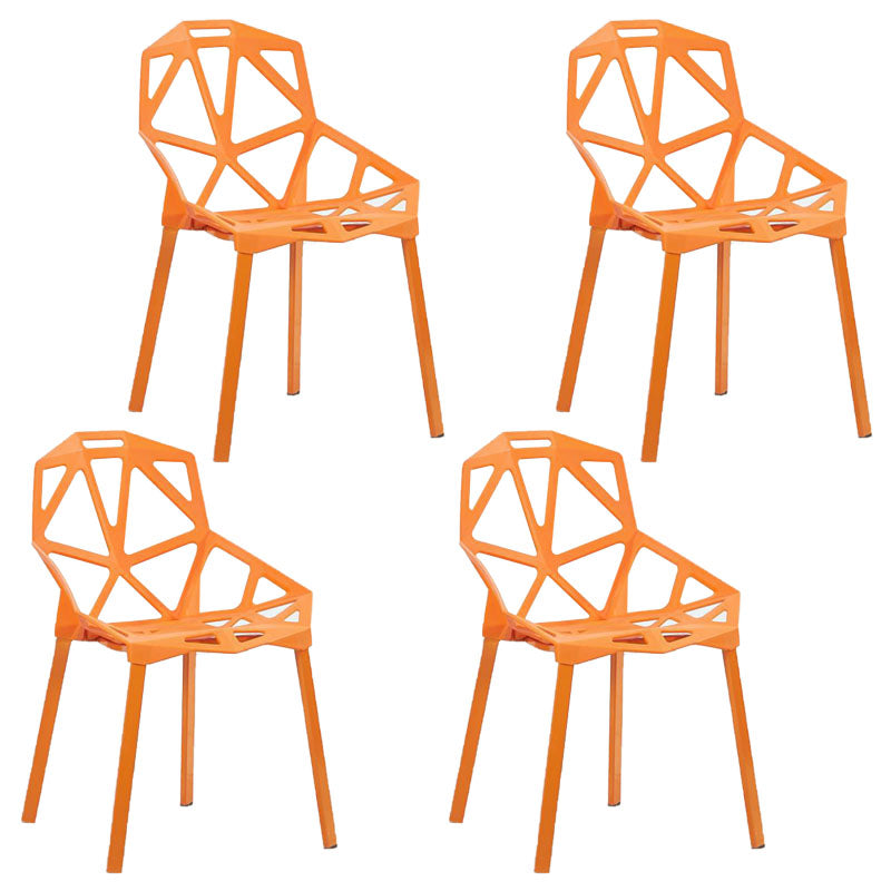 Sillas apilables de estilo moderno, sillones de cocina con patas de plástico