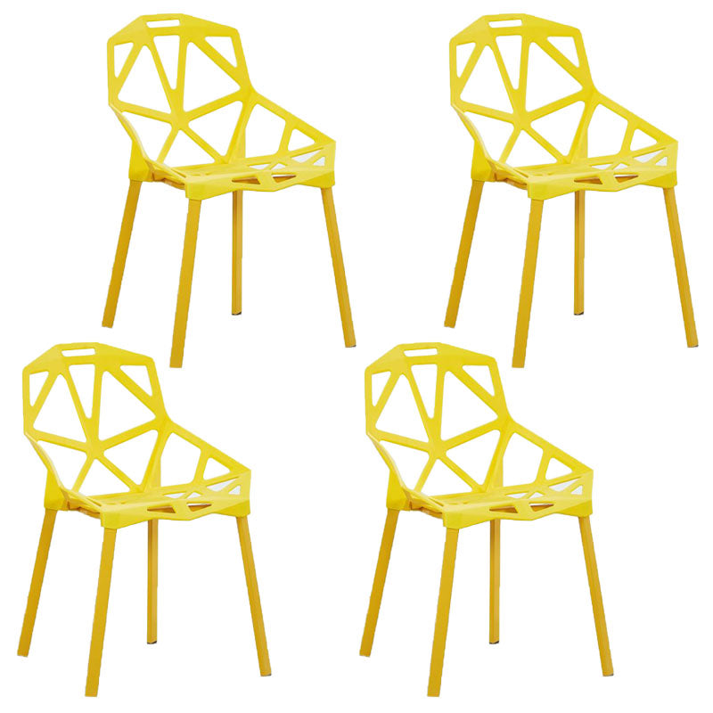 Sillas apilables de estilo moderno, sillones de cocina con patas de plástico