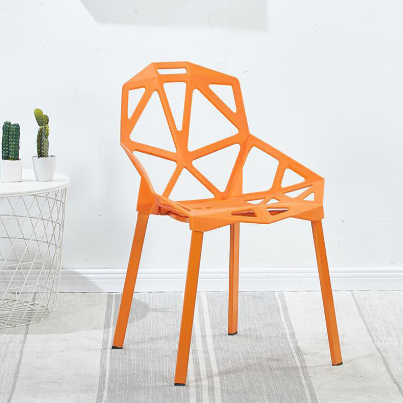 Sillas apilables de estilo moderno, sillones de cocina con patas de plástico