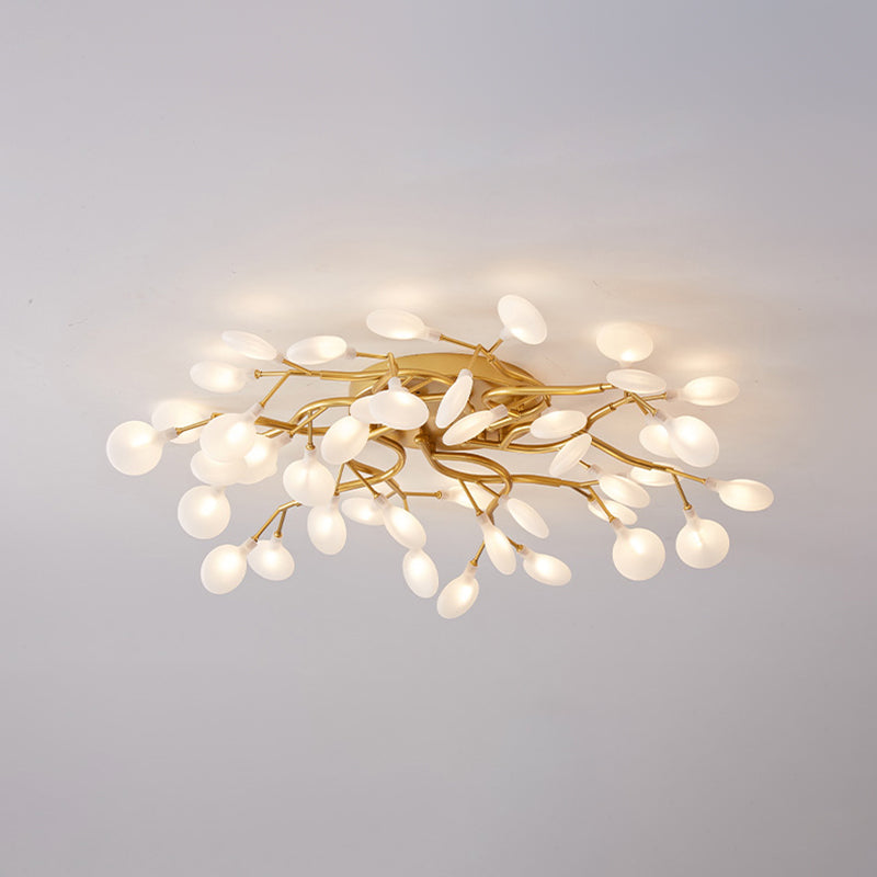 Luz de lámpara de rubor de rama contemporánea luces de montaje de lavado de metal para sala de estar