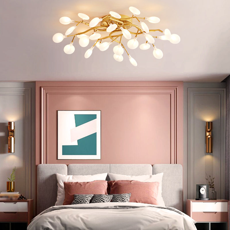 Luz de lámpara de rubor de rama contemporánea luces de montaje de lavado de metal para sala de estar