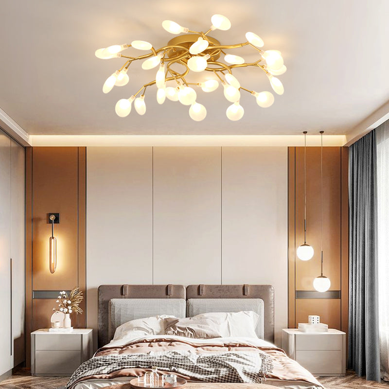 Luz de lámpara de rubor de rama contemporánea luces de montaje de lavado de metal para sala de estar