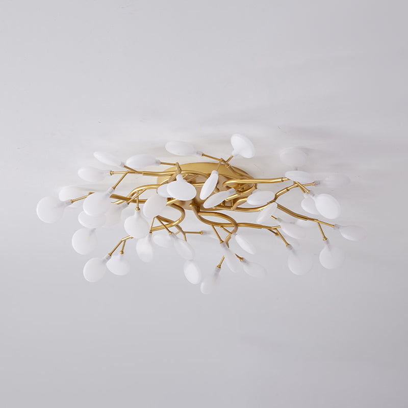 Luz de lámpara de rubor de rama contemporánea luces de montaje de lavado de metal para sala de estar