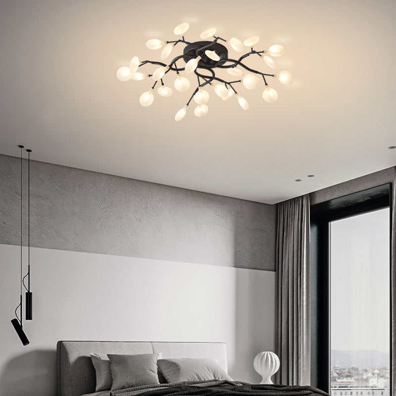 Luz de lámpara de rubor de rama contemporánea luces de montaje de lavado de metal para sala de estar