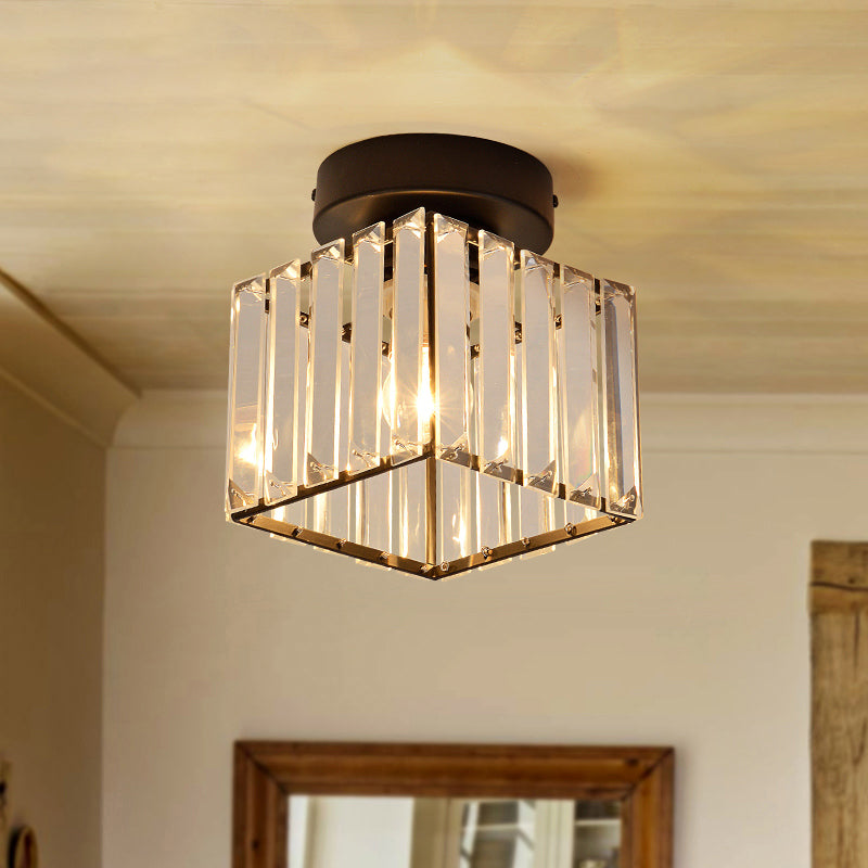 Luminaire à chasse d'eau contemporain Crystal 1 Lumières Lumières à chasse d'eau pour le salon