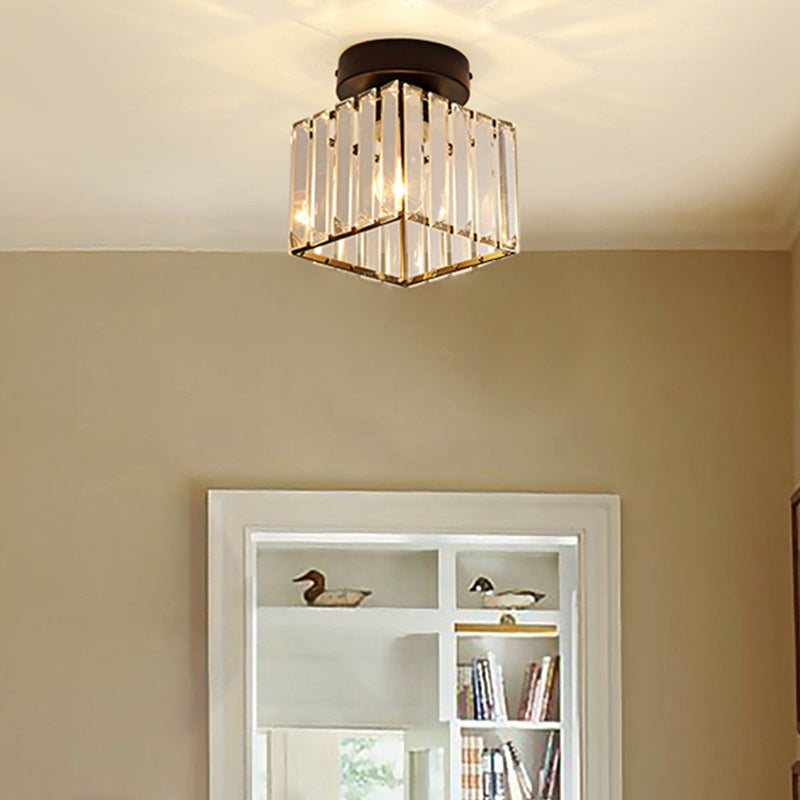 Luminaire à chasse d'eau contemporain Crystal 1 Lumières Lumières à chasse d'eau pour le salon