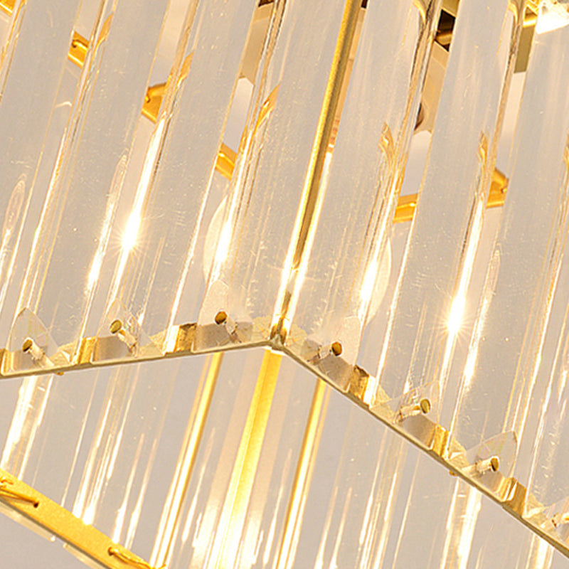 Luminaire à chasse d'eau contemporain Crystal 1 Lumières Lumières à chasse d'eau pour le salon