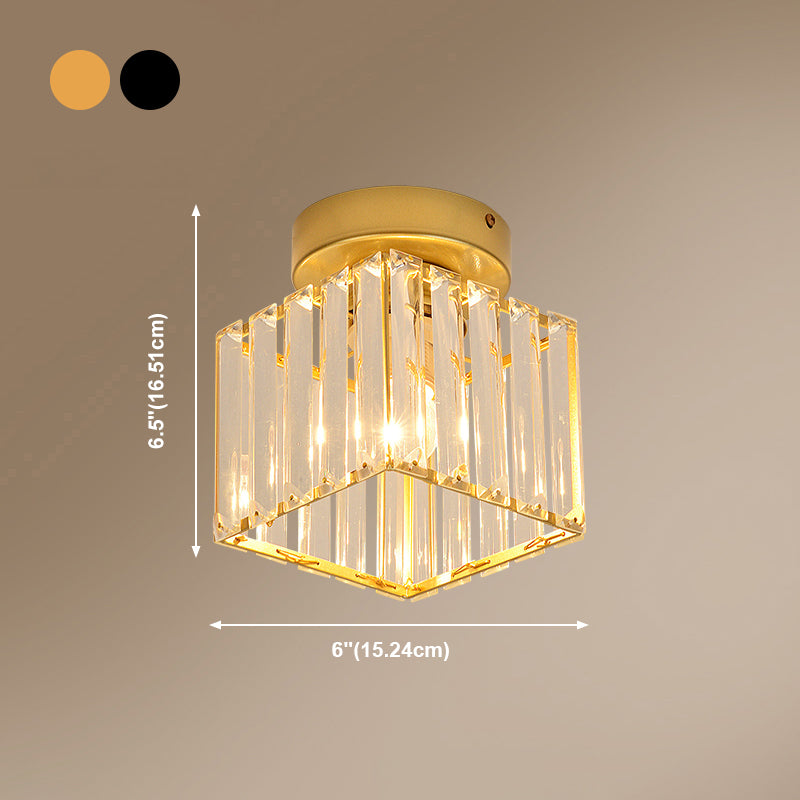 Luminaire à chasse d'eau contemporain Crystal 1 Lumières Lumières à chasse d'eau pour le salon