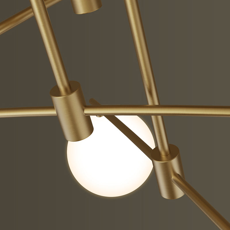 Sphère contemporaine luminaire luminaire de verre à chasse des lumières pour le salon