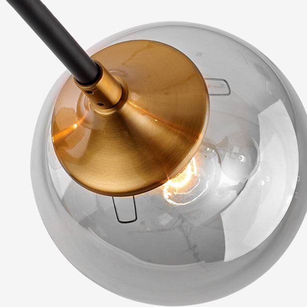 Contemporánea Sphere Flush Light Light Light Lámparas de montaje de vidrio en oro