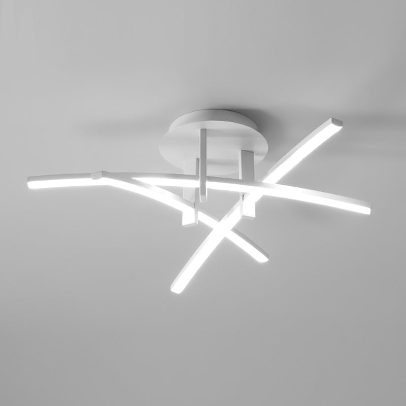 Style moderne linéaire plafonnier métal métal plafond multi-tête plafond pour restaurant