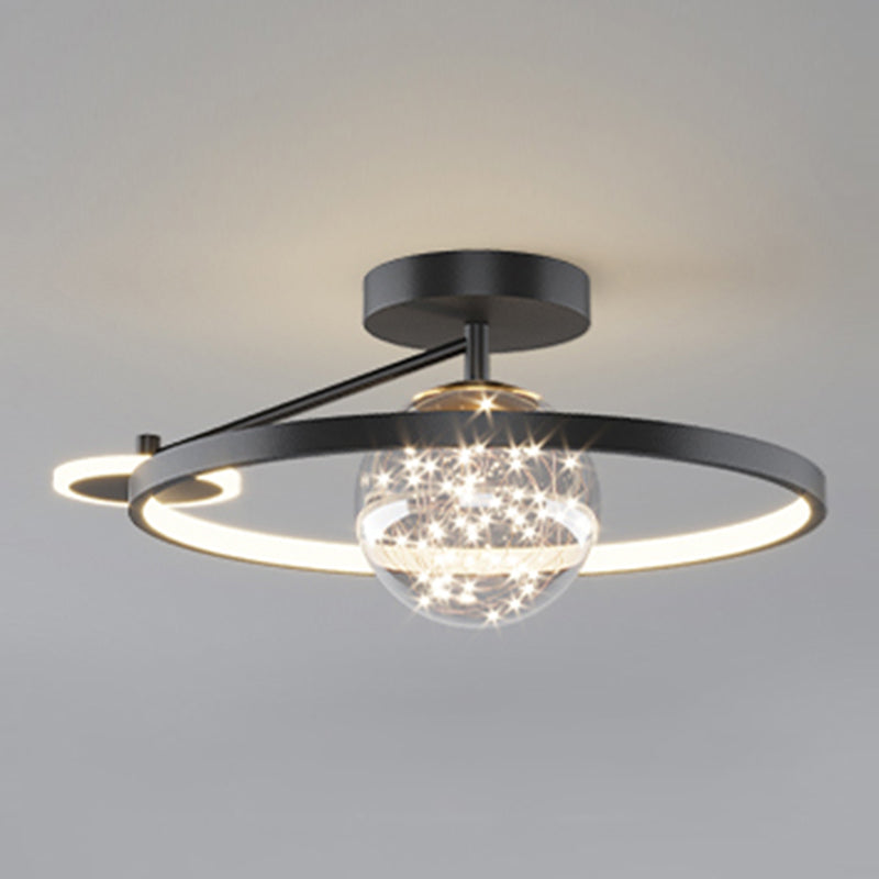 Luz de techo LED de estilo de techo de techo de círculo de metal