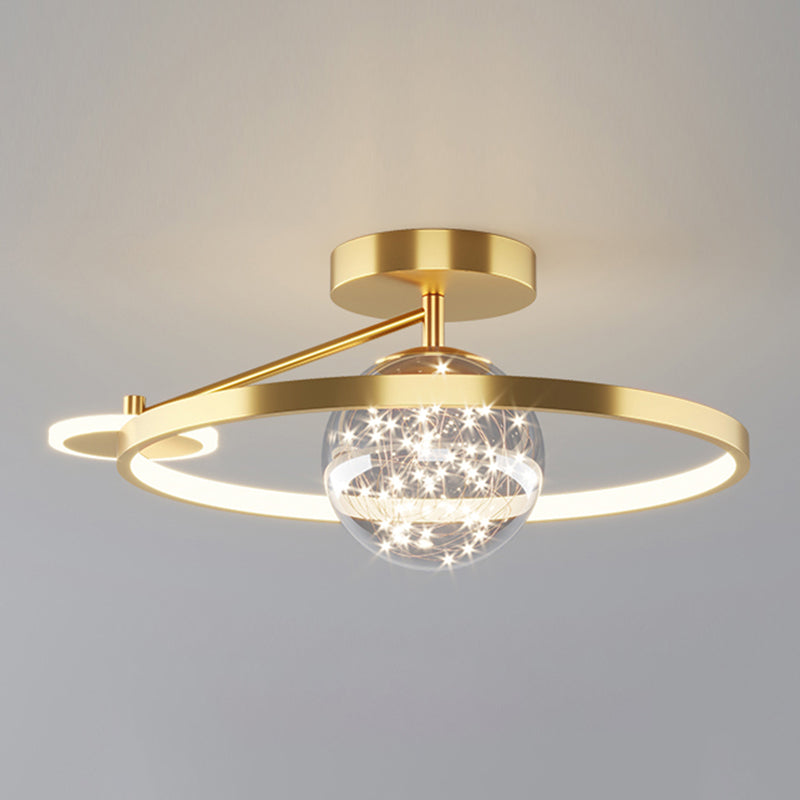 Luz de techo LED de estilo de techo de techo de círculo de metal