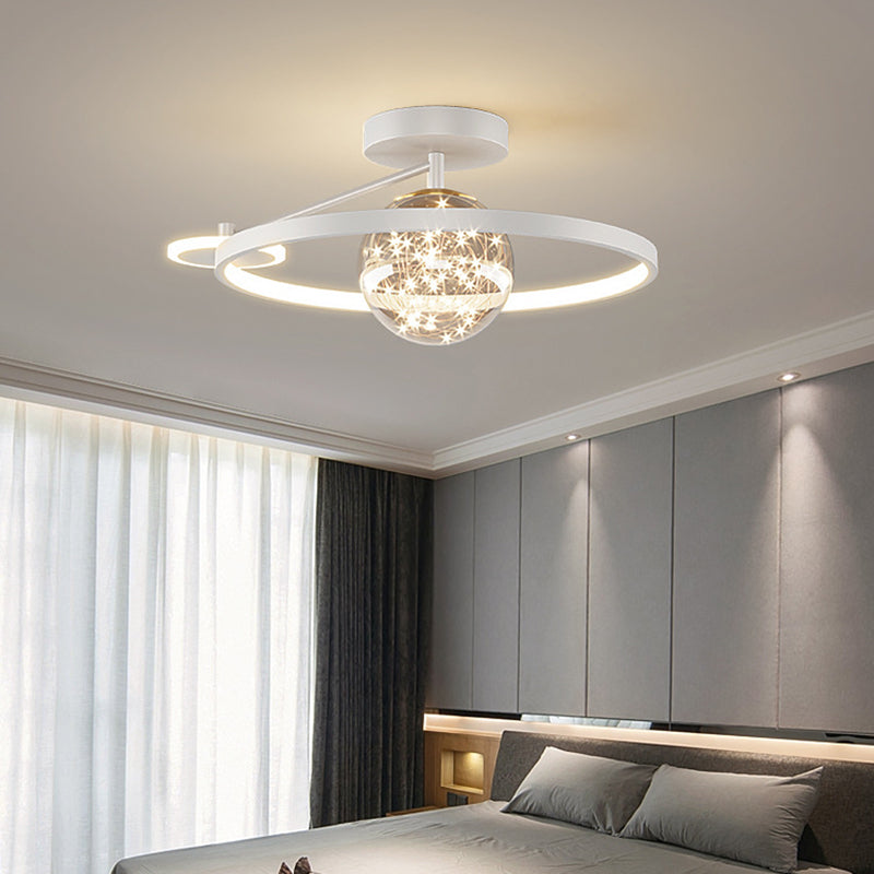 Luz de techo LED de estilo de techo de techo de círculo de metal