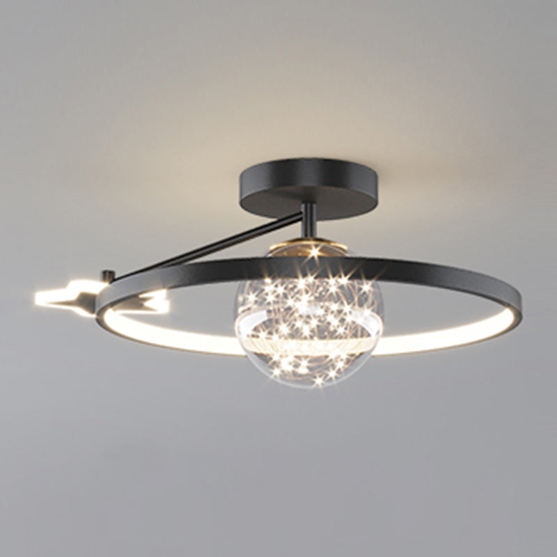 Luz de techo LED de estilo de techo de techo de círculo de metal