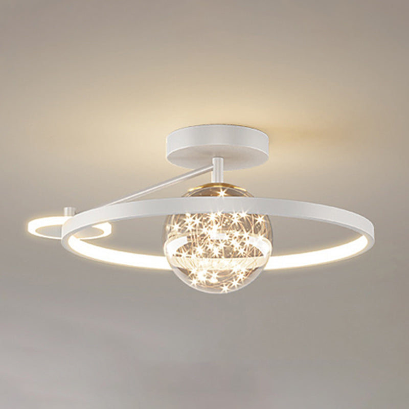 Luz de techo LED de estilo de techo de techo de círculo de metal