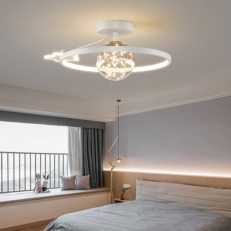 Luz de techo LED de estilo de techo de techo de círculo de metal