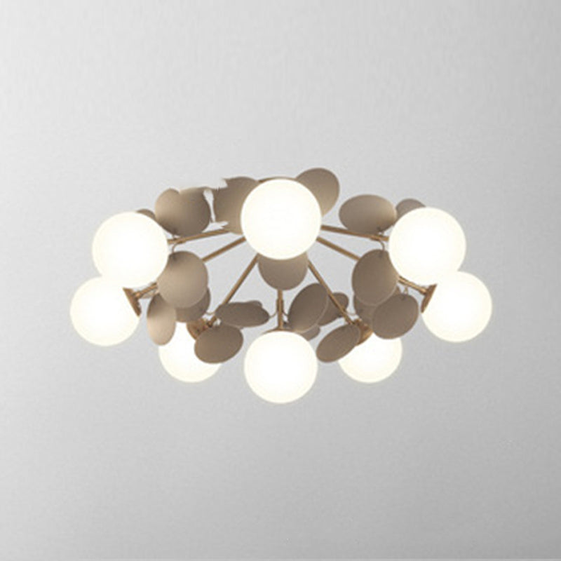 Burbujas de la sala de estar del techo montado en el techo de vidrio semi iluminación de semi montura