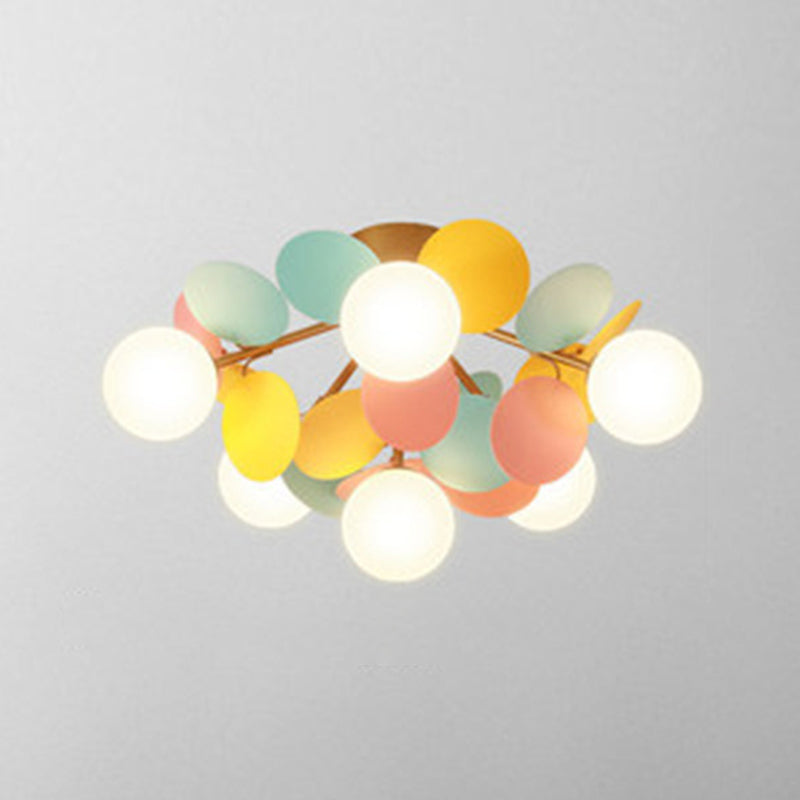 Burbujas de la sala de estar del techo montado en el techo de vidrio semi iluminación de semi montura