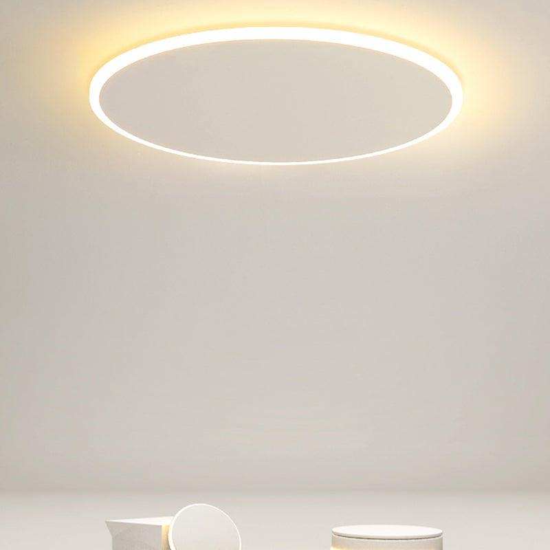 Metal Circular Techo Flush Montaje Luce de techo blanco LED nórdico Lámpara de techo blanco