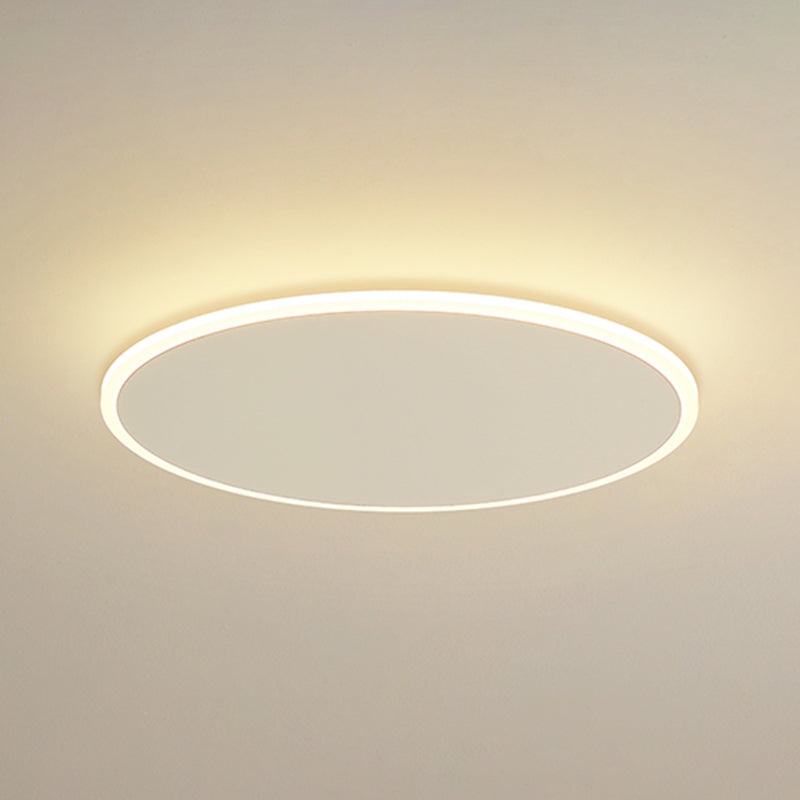 Metal Circular Techo Flush Montaje Luce de techo blanco LED nórdico Lámpara de techo blanco