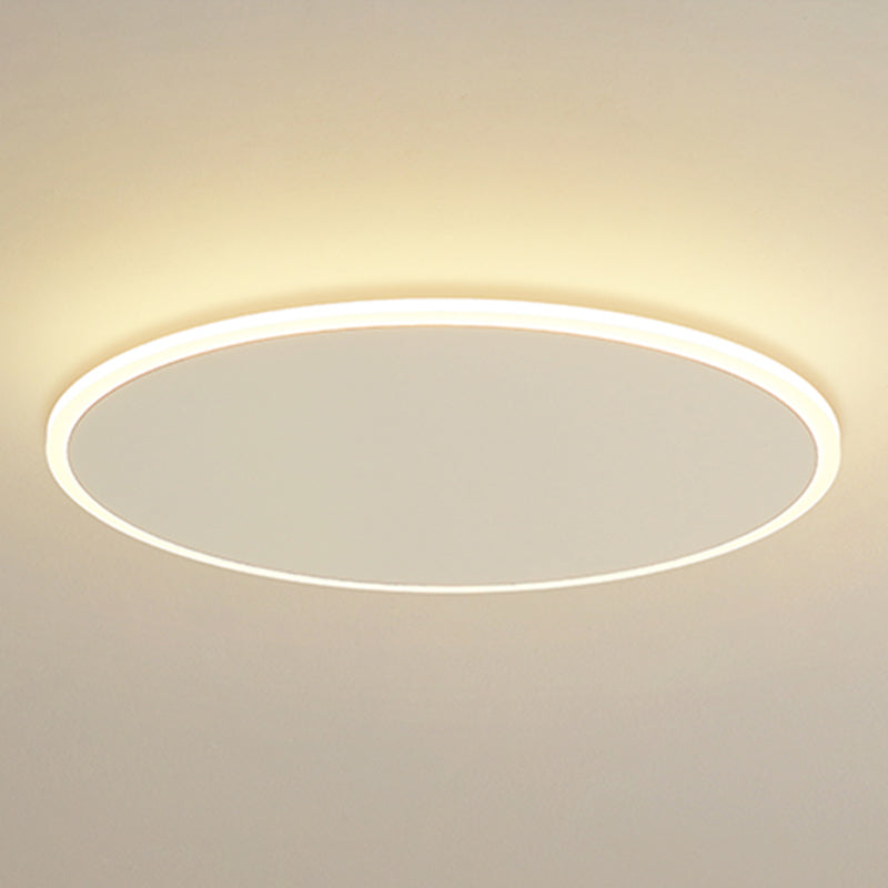 Metal Circular Techo Flush Montaje Luce de techo blanco LED nórdico Lámpara de techo blanco