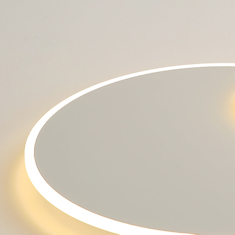 Metal Circular Techo Flush Montaje Luce de techo blanco LED nórdico Lámpara de techo blanco