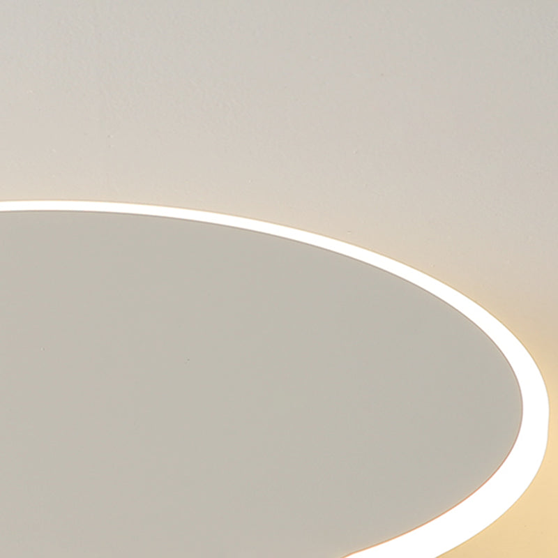 Metal Circular Techo Flush Montaje Luce de techo blanco LED nórdico Lámpara de techo blanco
