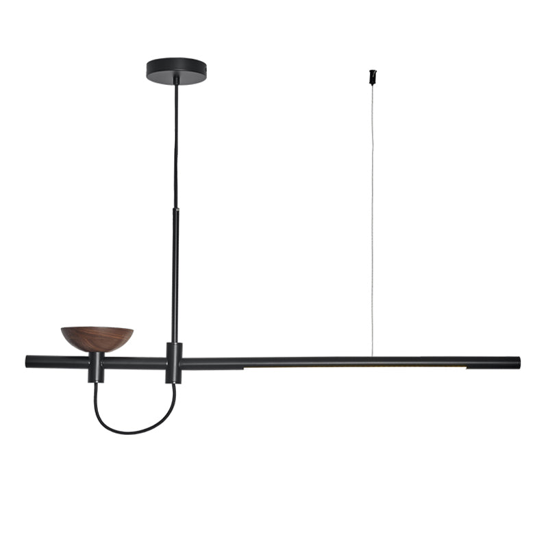 Luces colgantes lineales de estilo moderno 2 luces colgantes de la isla ligera