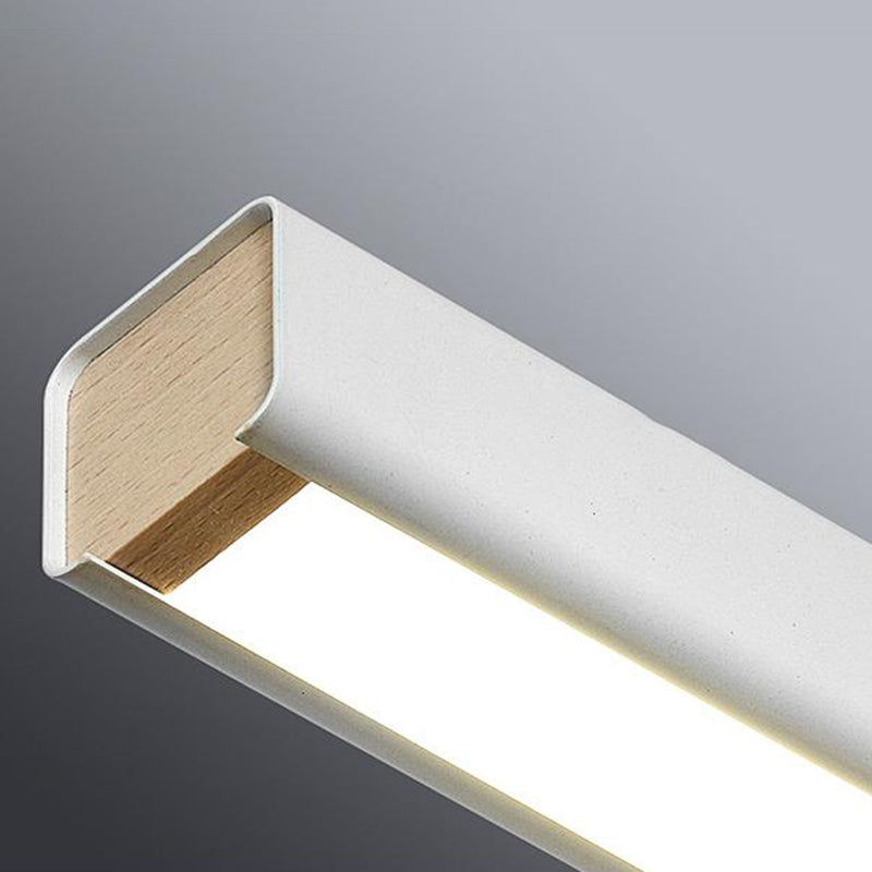 Lámpara de 1 cabeza de lámpara de la isla de metal moderna lámpara colgante de 1 cabeza lineal con sombra acrílica