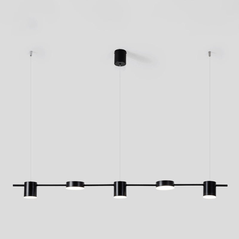 Lámparas de suspensión LED de restaurante LED de múltiples cabezas de araña de araña de isla metálica moderna