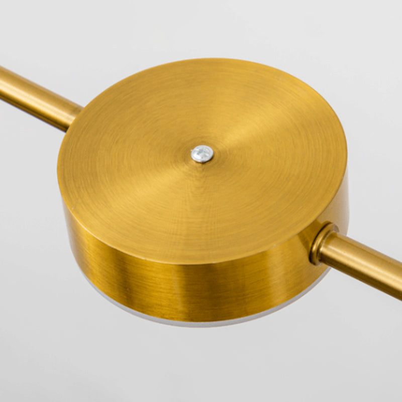 Lámparas de suspensión LED de restaurante LED de múltiples cabezas de araña de araña de isla metálica moderna