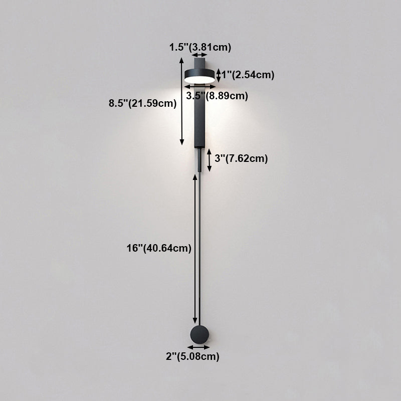 Sombra redonda Maled Media Media Moder Modern Light Wall Light
