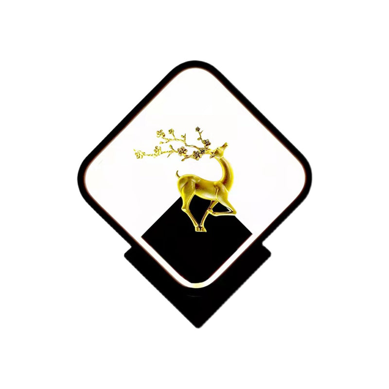 Geometry Shape Wall Lights Kid Style Metal 1 Light Wall Mount Light